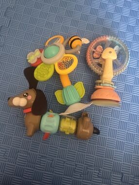 Colorful Baby Rattle Set - Multicolor Sensory Toys Bundle 6mns +